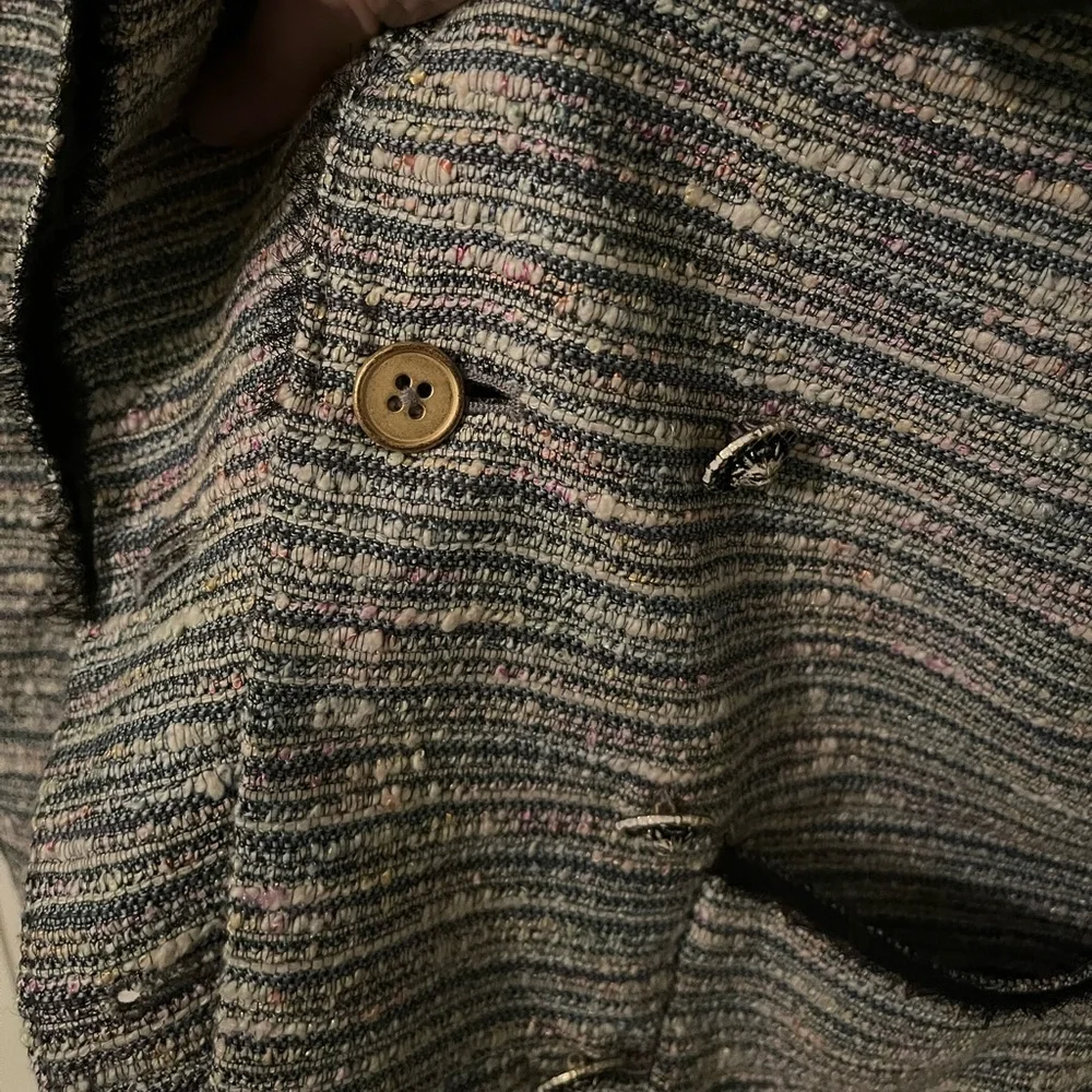 Anthropologie Coquille Today’s Special Double Breasted Blazer Size 12 - Picture 9 of 16